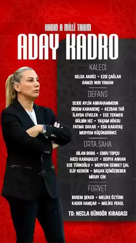 A Milli Kadınlar'ın İrlanda ve Yunanistan Maçları Kadrosu Açıklandı!