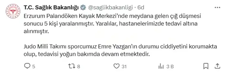 Judocu Yazgan'ın Durumu Ciddi!
